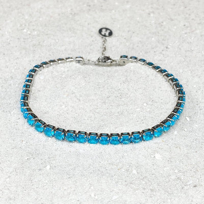 Pulsera Ocean Blue en Circonita y Plata