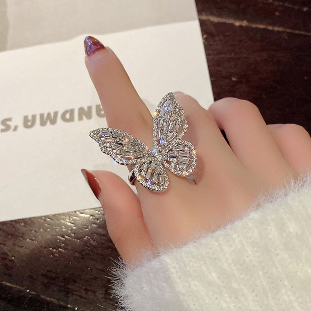 Anillo Mariposa con Brillantes