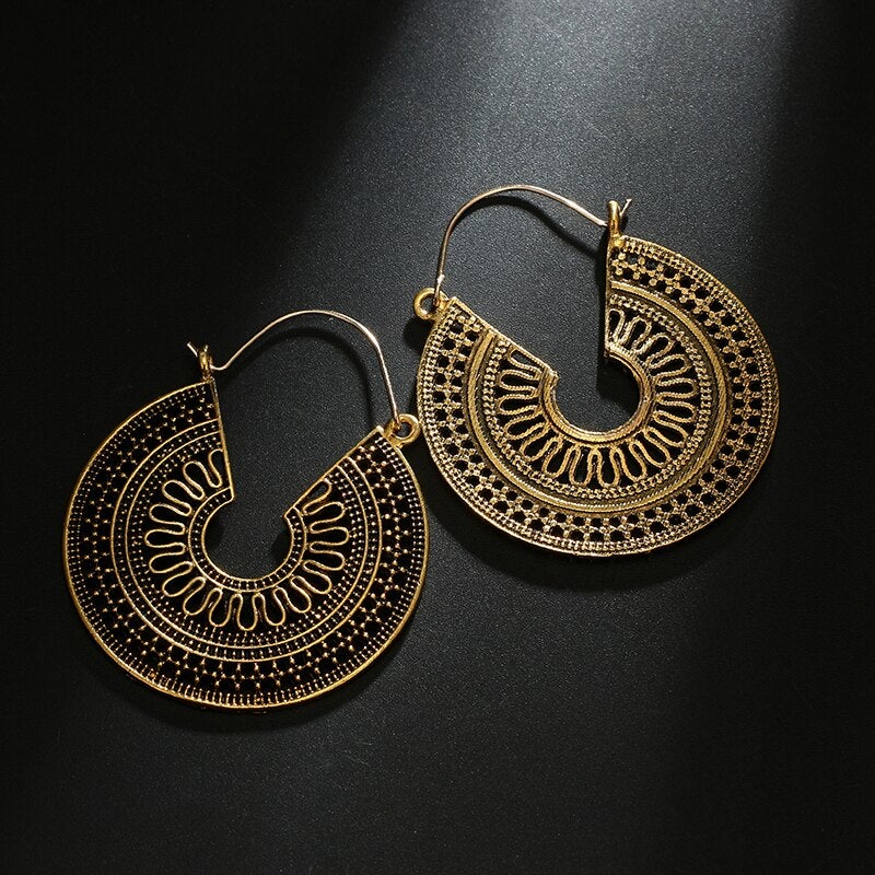 Pendientes Mandala en Oro y Plata